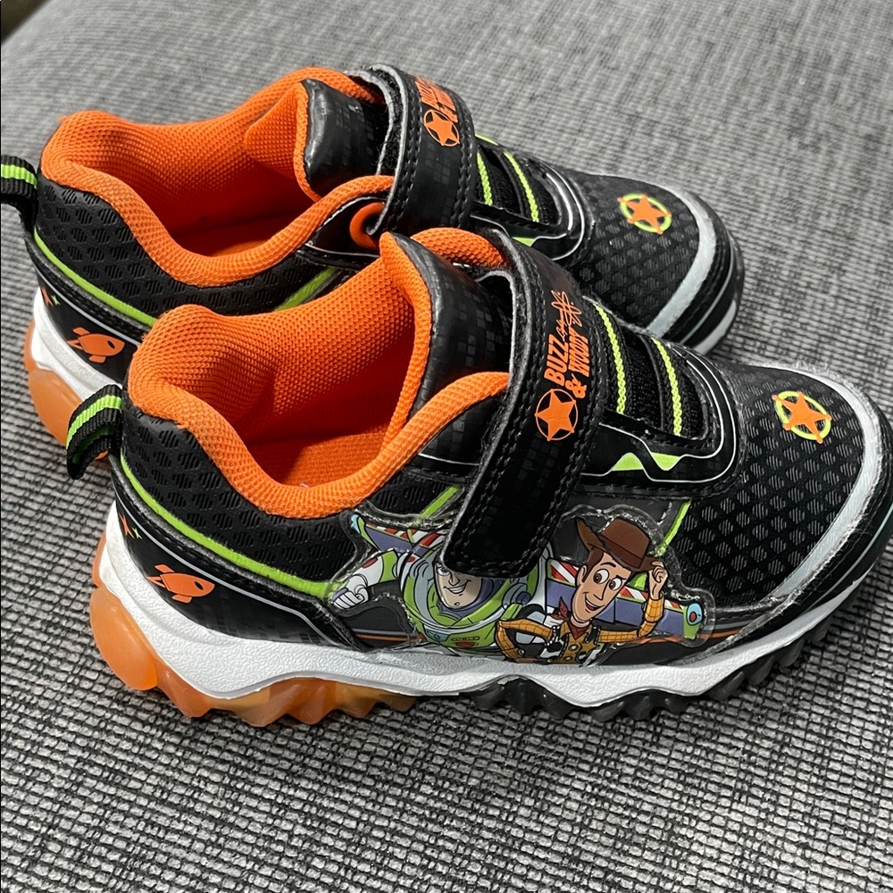 Toy Story sneaker light up Kids Shoes - Black and Orange
